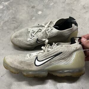 Nike Air VaporMax 2021 Flyknit 'Monochrome' DH4084-100 Men's Size 9 No Insoles